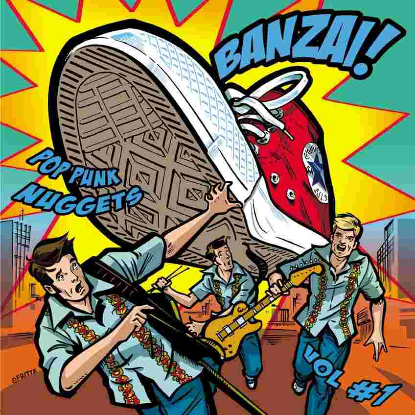 BANZAI! Pop Punk Nuggets #1 - Cover art by Fritte